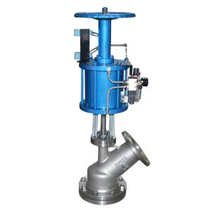 Pneumatic bottom discharge valve