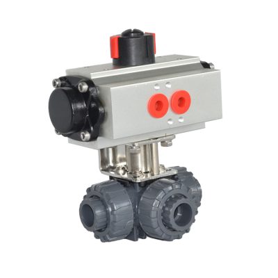 three way ball valve pvc?
