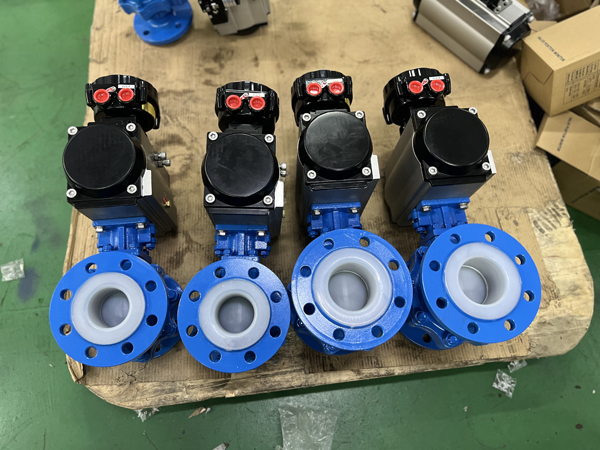 PFA lined valve