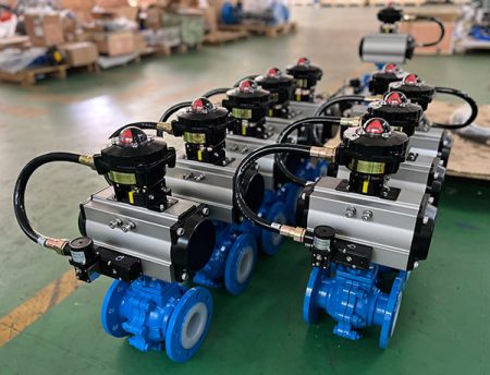 PFA lined ball valves