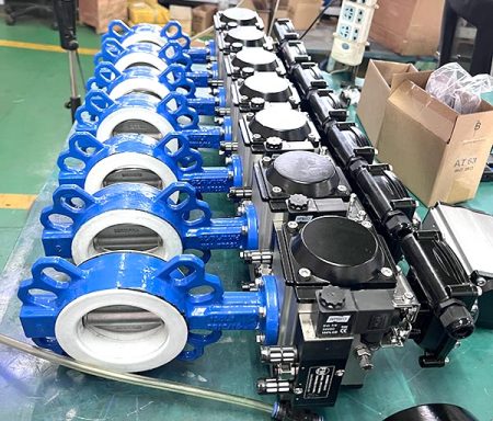 Teflon lined valve